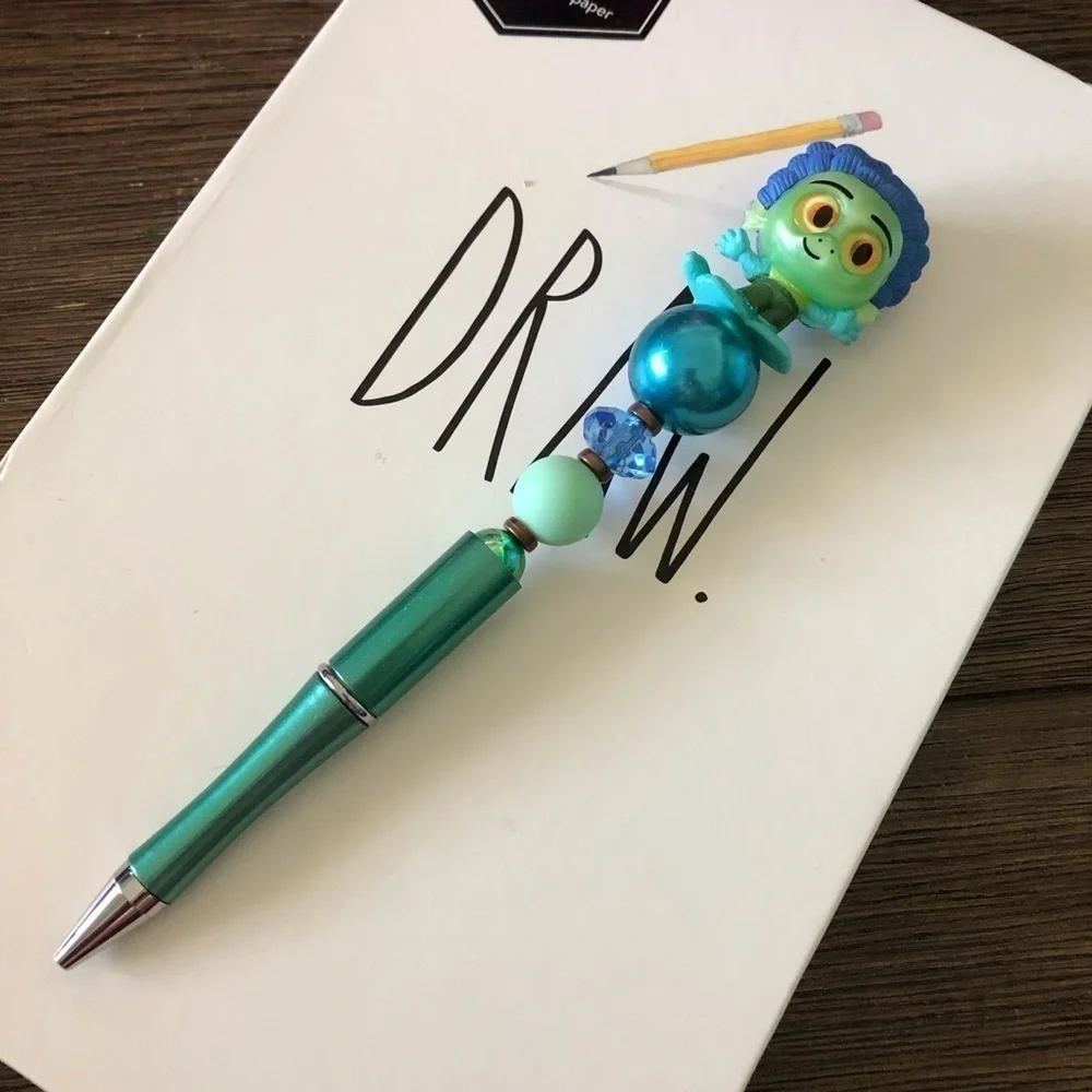 Disney Doorables: Luca: Luca Paguro as sea monster handmade beaded pen
